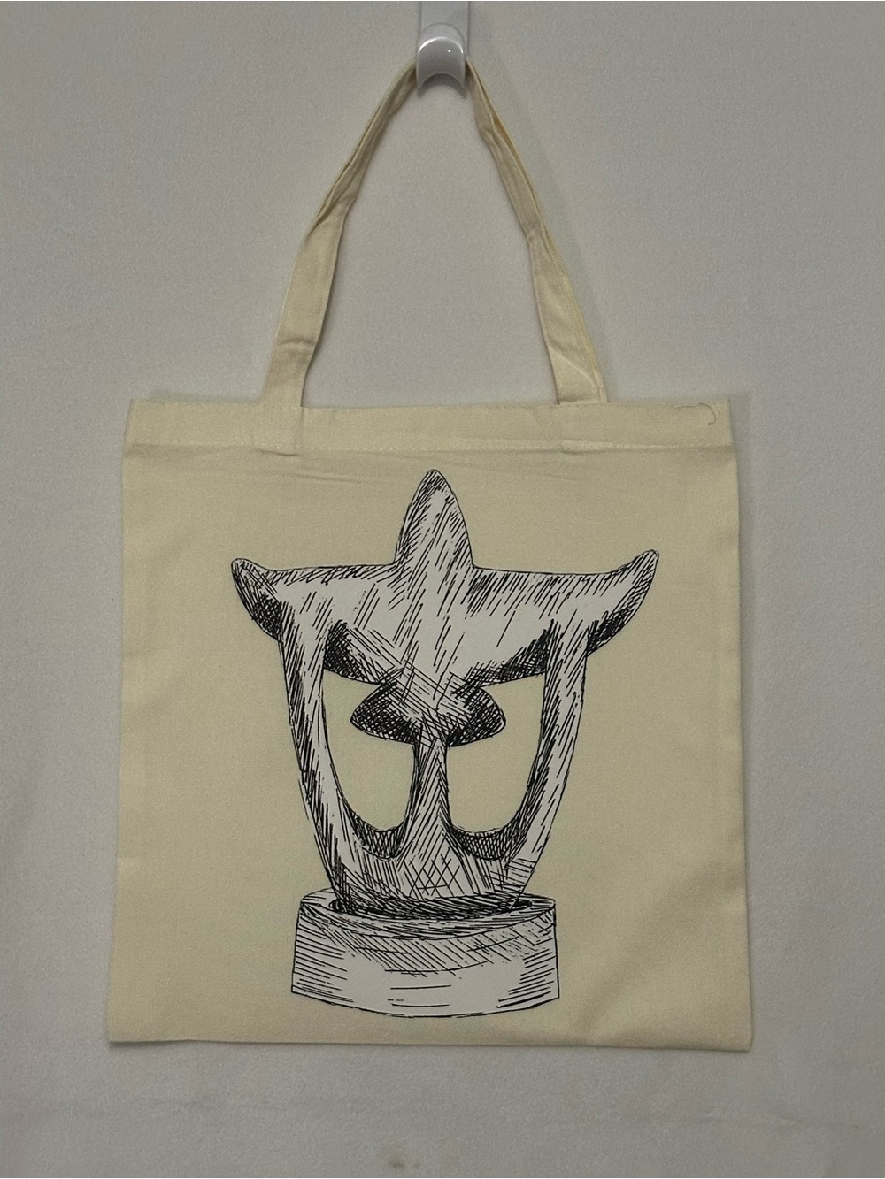 Tote Bag with my Sketch Print on - Size 15”x 15”